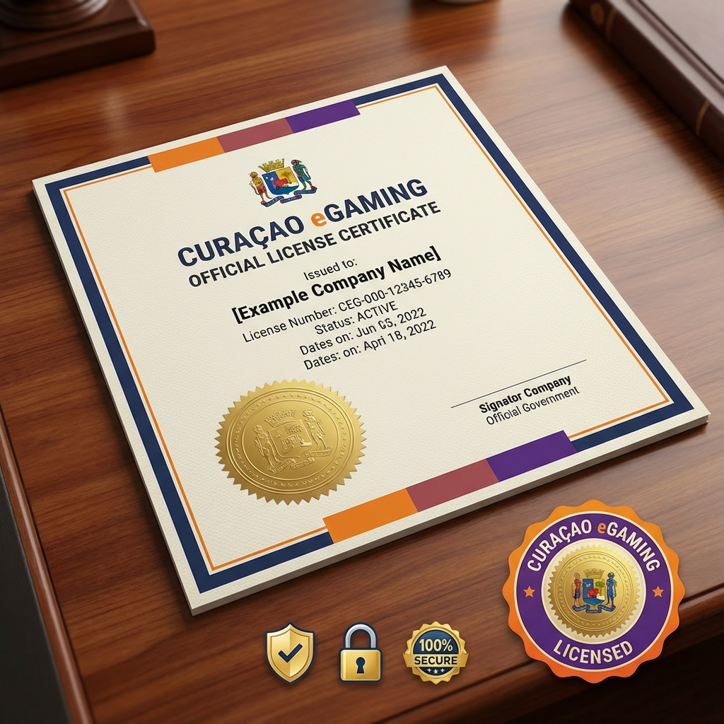 Licença Curaçao eGaming do 8899bet